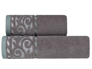 popielaty ręcznik kąpielowy VICTORIA 500 G/M2 ZARATEX