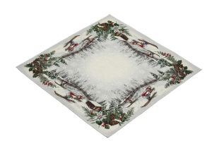 krasnale na nartach obrus gobelin IRYS