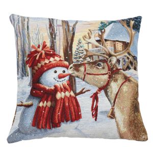 renifer don poszewka dekoracyjna gobelin 45x45 IRYS