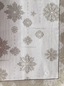 śnieżynka złota obrus gobelin IRYS