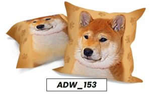 shiba inu poszewka mikrofibra 40x40