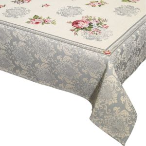 róża szara obrus gobelin IRYS