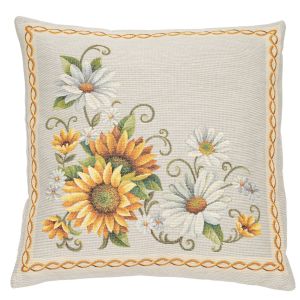 słoneczniki poszewka dekoracyjna gobelin 45x45 IRYS