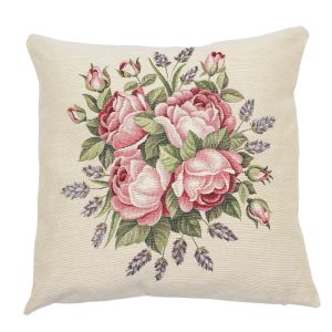 róże poszewka dekoracyjna gobelin 45x45 IRYS