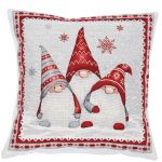 szary skrzat poszewka dekoracyjna gobelin 45x45 IRYS