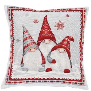 szary skrzat poszewka dekoracyjna gobelin 45x45 IRYS