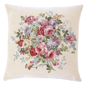 róża angielska poszewka dekoracyjna gobelin 45x45 IRYS