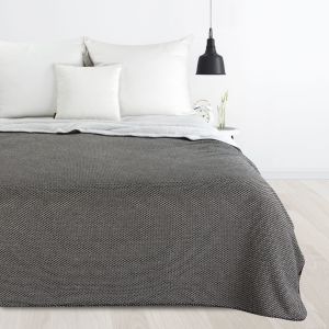 czarno biały koc dwustronny 150x200 PANDA PREMIUM EUROFIRANY