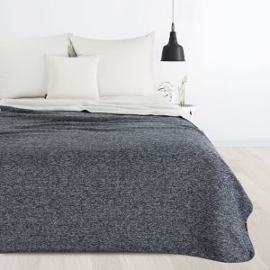 granatowo biały koc dwustronny 150x200 PANDA PREMIUM EUROFIRANY