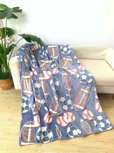 piłka sportowa koc z mikrofibry świecący w ciemności 150x200 COTTON WORLD