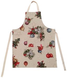 świąteczny fartuch z kieszonką gobelinowy z regulacją JEDEKA