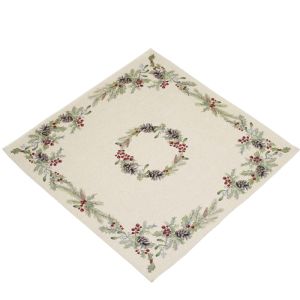 wianek zielony obrus gobelin IRYS