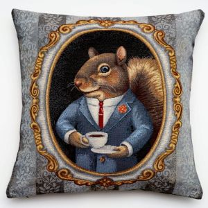 pan wiewiórka poszewka dekoracyjna gobelin 45x45 IRYS