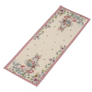 zając różowe kropki obrus gobelin IRYS