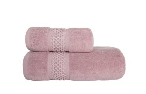 miękki różowy ręcznik kąpielowy asti soft touch 550 G/M2 FARO