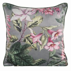 stalowo różowa poszewka velvet 108 dekoracyjna 45x45 EUROFIRANY