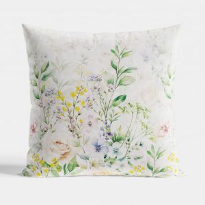 wiosenny ogród poszewka dekoracyjna z miękkiego velvetu 40x40 MARKIZETA