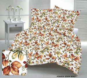 powiew jesieni biały pościel bawełniana PREMIUM POLSKA 160x200