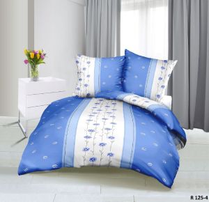 niebieska margaretka pościel bawełniana R125-4 PREMIUM POLSKA 160x200