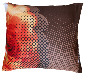 róża poszewka satyna bawełniana 40x40