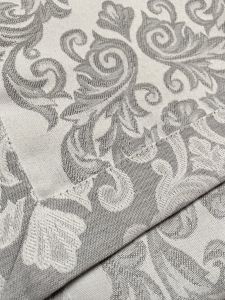 szara rozeta obrus żakardowy anna IRYS