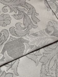 srebrna rozeta obrus żakardowy anna IRYS