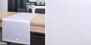 biały obrus krystal 50x100