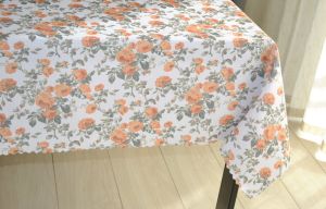 pomarańczowa róża obrus dekoracyjny LUCA SZCZEPANIK