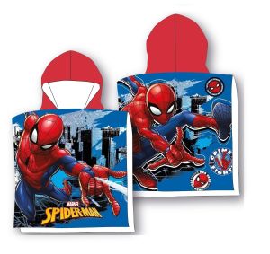 spiderman poncho ręcznik bawełniany plażowy dla dzieci z kapturkiem 55x110 FARO