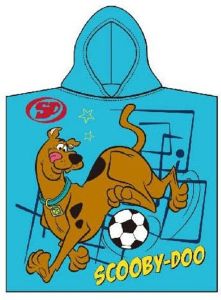scooby doo poncho ręcznik bawełniany plażowy dla dzieci z kapturkiem 60x120