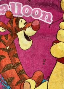 kubuś puchatek poncho ręcznik bawełniany plażowy dla dzieci z kapturkiem 60x120