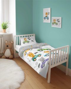 mali rajdowcy dwustronna pościel bawełniana maya moo 100x135 + 40x60 do łóżeczka 5000B