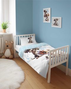 mali piłkarze dwustronna pościel bawełniana maya moo 100x135 + 40x60 do łóżeczka 5002A