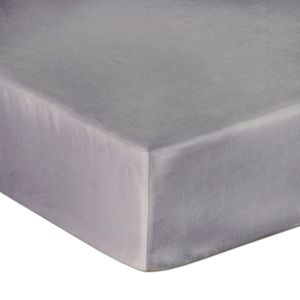 PRZEŚCIERADŁO SATYNOWE Z GUMKĄ 160x200 POPIEL