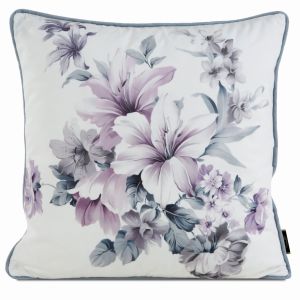 kremowo fioletowa poszewka velvet 121 dekoracyjna 45x45 EUROFIRANY