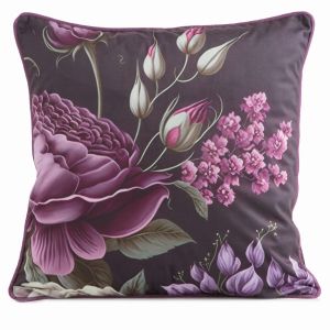fioletowo zielona poszewka velvet 120 dekoracyjna 45x45 EUROFIRANY