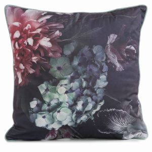 bordowo zielona poszewka velvet 131 dekoracyjna 45x45 EUROFIRANY