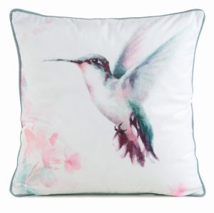 kremowo pudrowa poszewka velvet 138 dekoracyjna 45x45 EUROFIRANY