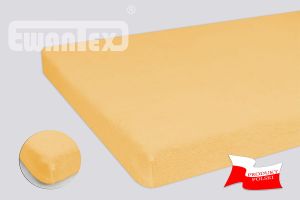 PRZEŚCIERADŁO FROTTE Z GUMKĄ 60x120 JASNY ŻÓŁTY