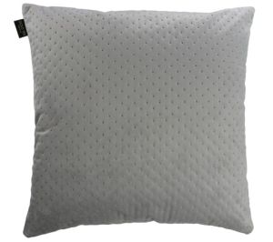 szara poszewka welwetowa dekoracyjna w kropki 91/DOT 45x45 GOLD TEX