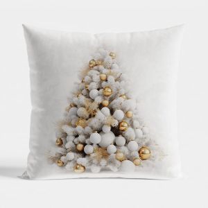 złota choinka poszewka dekoracyjna świąteczna velvet 40x40 MARKIZETA