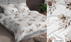 kwiaty pościel bawełniana 4889C 220x200 PREMIUM