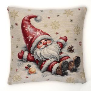 skrzat na śniegu poszewka dekoracyjna gobelin 45x45 IRYS