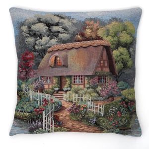 domek poszewka dekoracyjna gobelin 45x45 IRYS