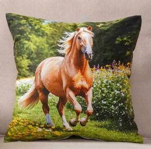 koń poszewka 40x40 drukowana z miękkiego weluru 2 sztuki PA-292