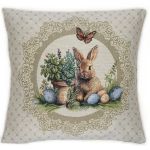 zajączek poszewka dekoracyjna gobelin 45x45 IRYS