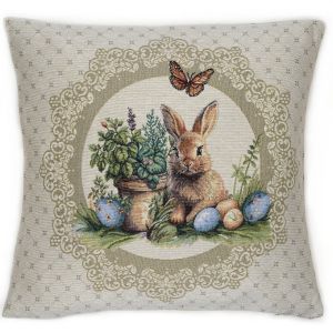 zajączek poszewka dekoracyjna gobelin 45x45 IRYS