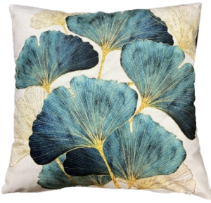 miłorząb poszewka 40x40 drukowana z miękkiego weluru 2 sztuki F0175