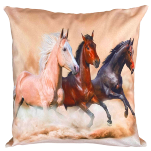 konie poszewka 40x40 drukowana z miękkiego weluru 2 sztuki PA-229