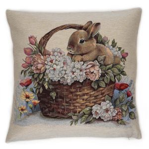 w koszyku poszewka dekoracyjna gobelin 45x45 IRYS